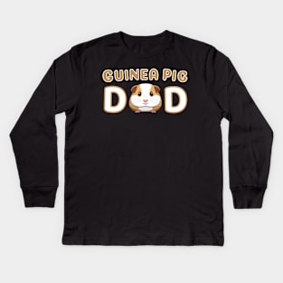 Cute Guinea Pig Dad Kids Long Sleeve T-Shirt